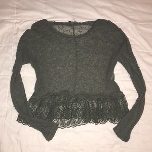 American Eagle Forest Green Top